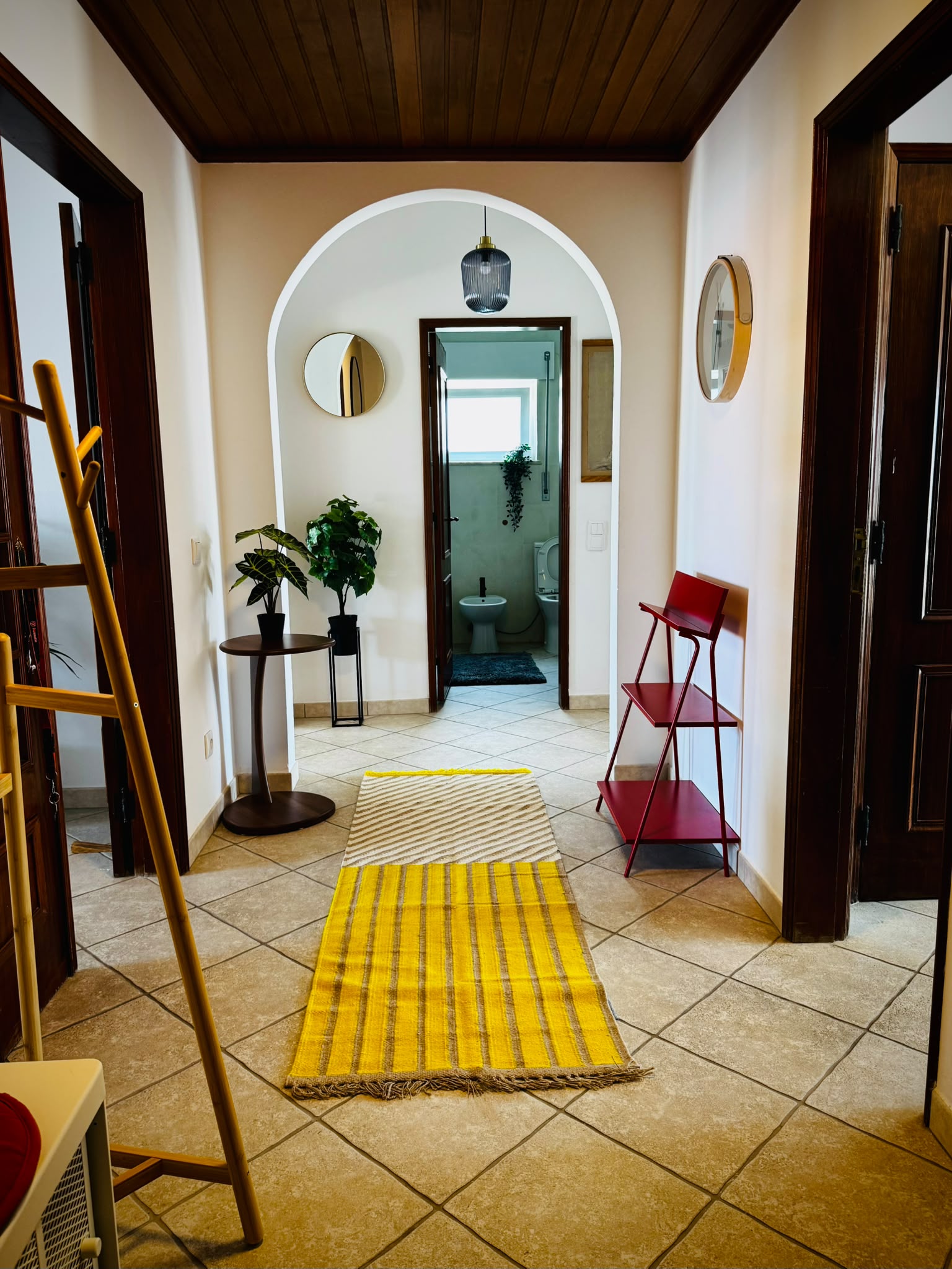 Hallway at Salted House prepared for arrival